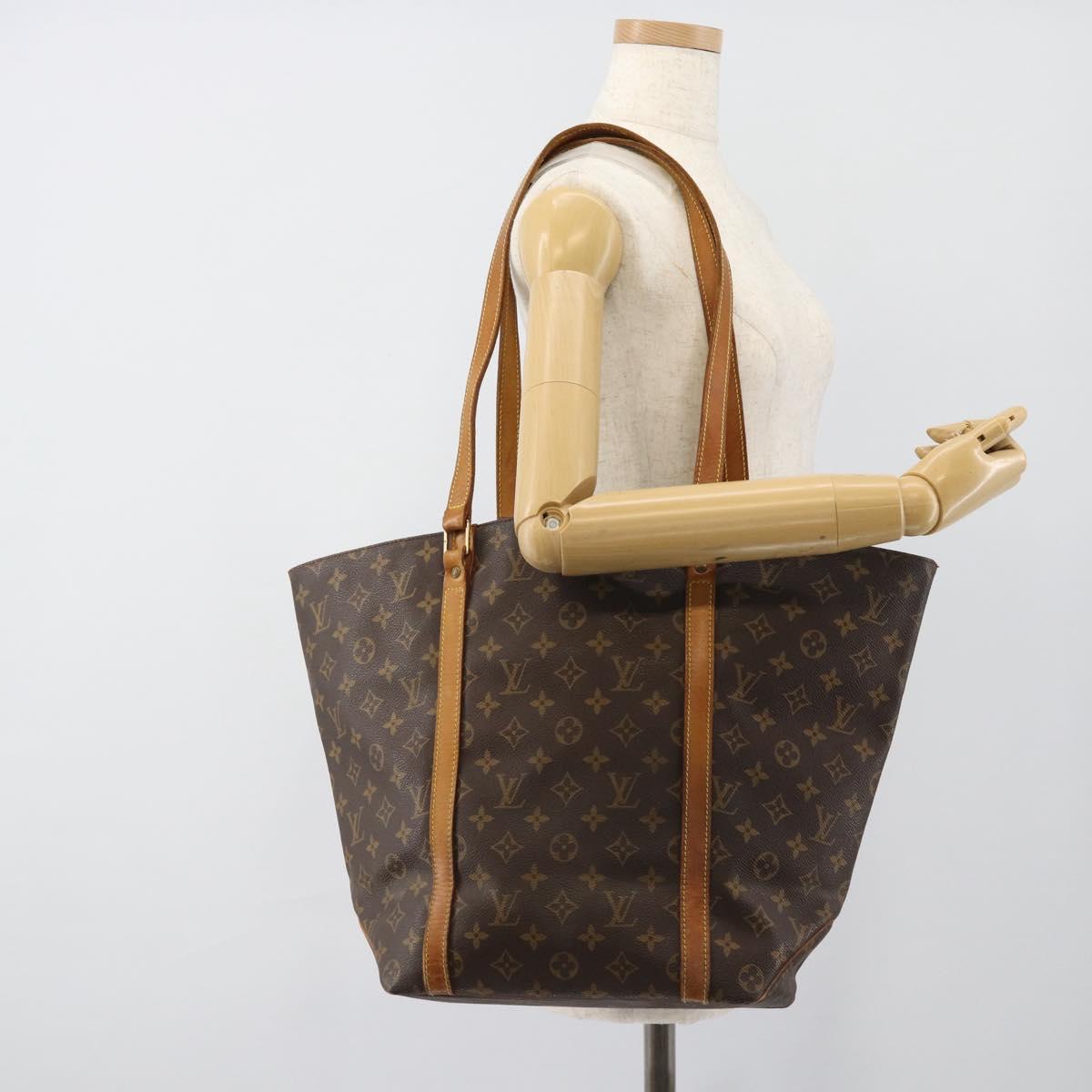 LOUIS VUITTON Monogram Sac Shopping Tote Bag M51108 LV Auth 187015