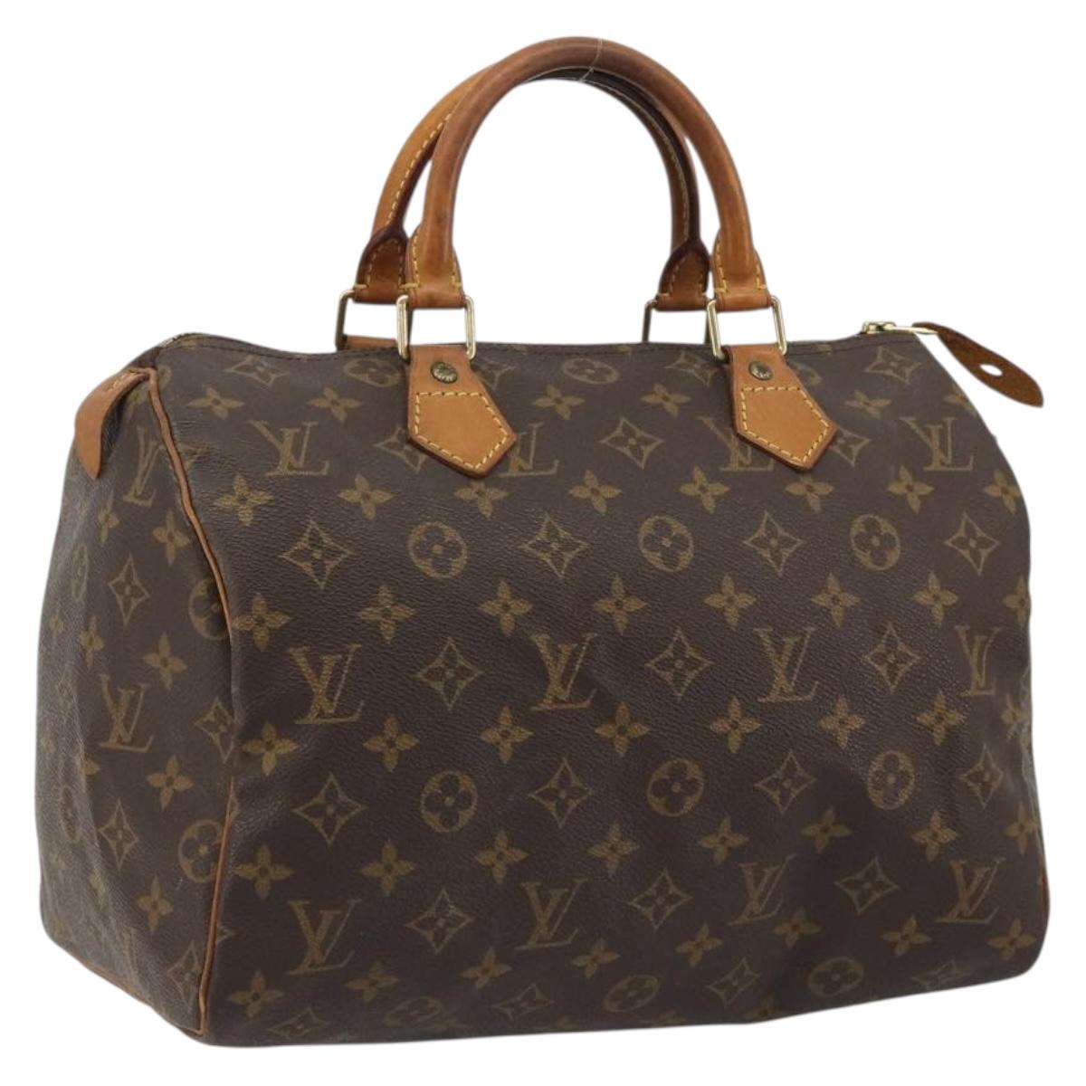 LOUIS VUITTON Monogram Speedy 30 Hand Bag M41526 LV Auth 187017A