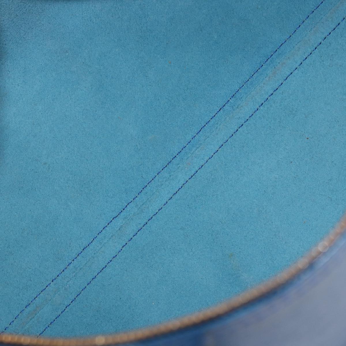 LOUIS VUITTON Epi Speedy 35 Hand Bag Toledo Blue M42995 LV Auth 187028SAV