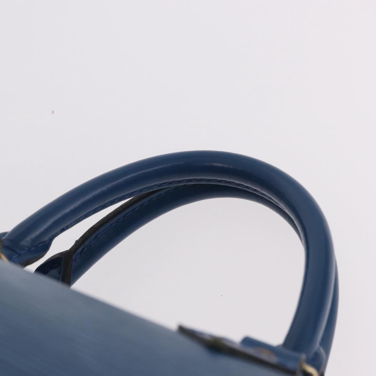 LOUIS VUITTON Epi Speedy 35 Hand Bag Toledo Blue M42995 LV Auth 187028SAV