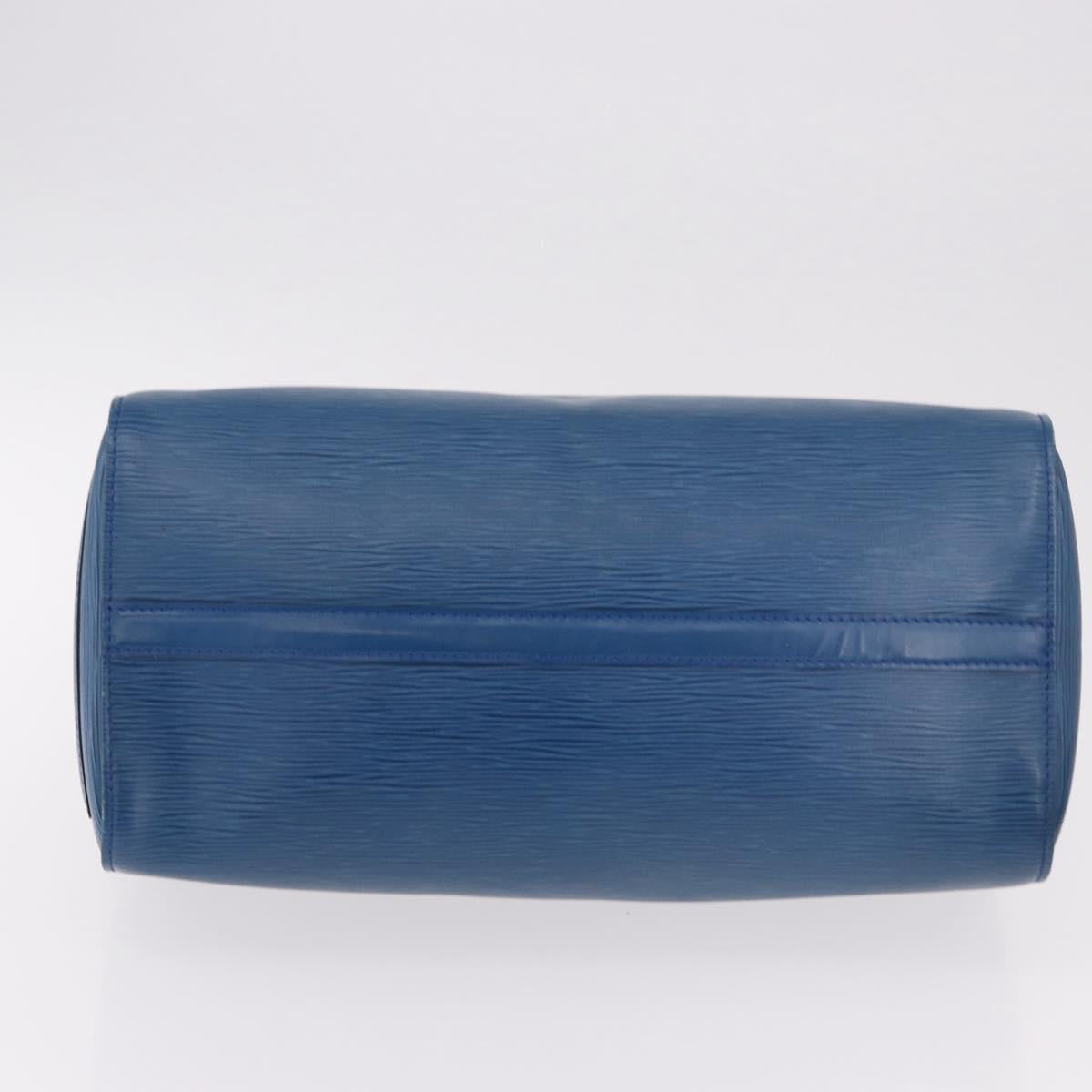 LOUIS VUITTON Epi Speedy 35 Hand Bag Toledo Blue M42995 LV Auth 187028SAV