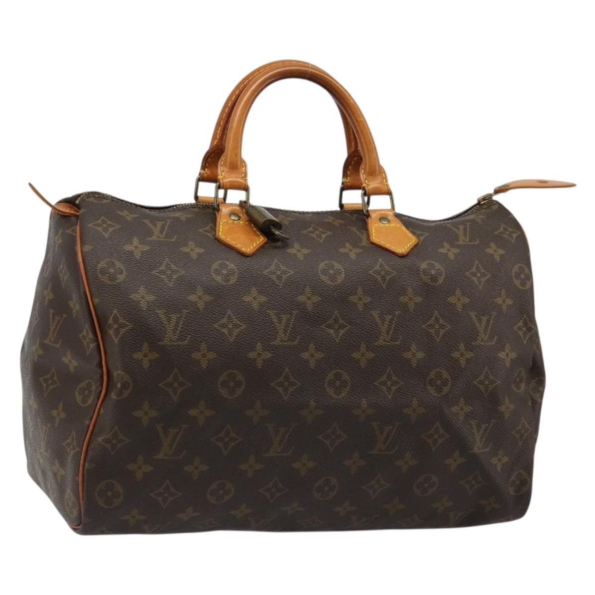 LOUIS VUITTON Monogram Speedy 35 Hand Bag M41524 LV Auth 187030SAV