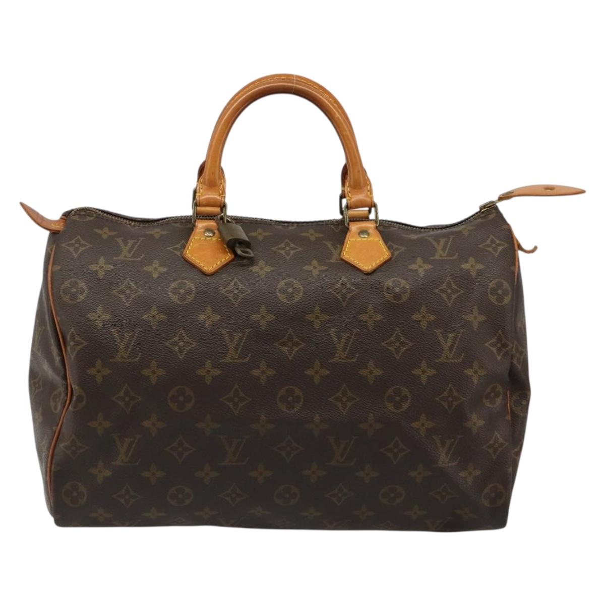 LOUIS VUITTON Monogram Speedy 35 Hand Bag M41524 LV Auth 187030SAV