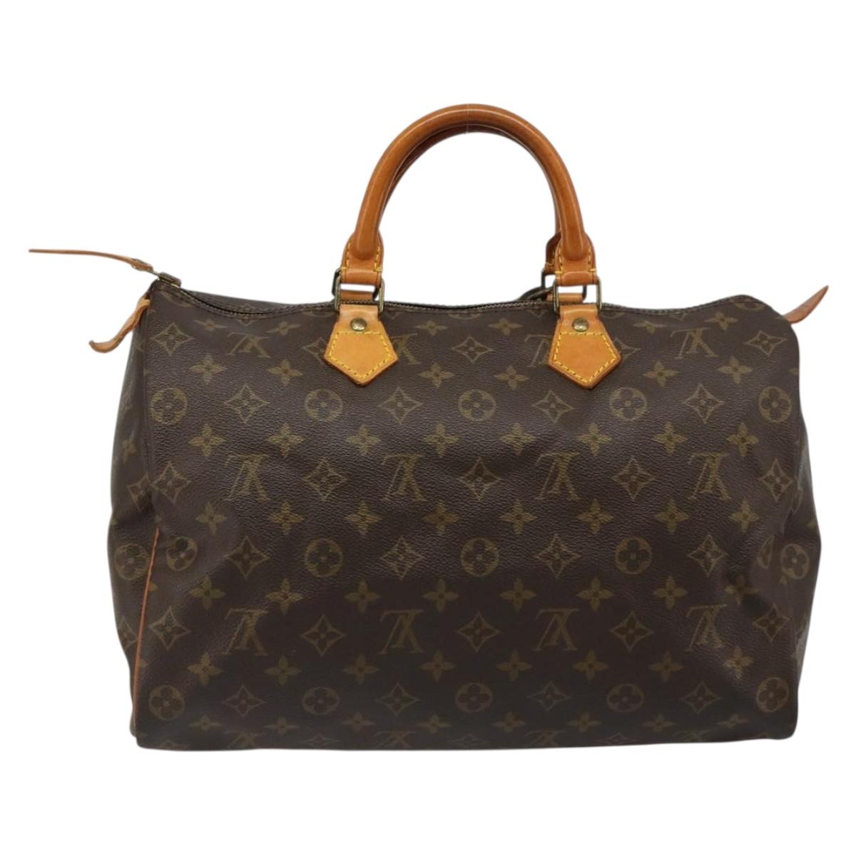 LOUIS VUITTON Monogram Speedy 35 Hand Bag M41524 LV Auth 187030SAV