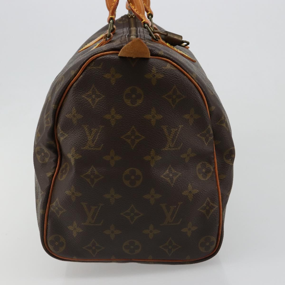 LOUIS VUITTON Monogram Speedy 35 Hand Bag M41524 LV Auth 187030SAV