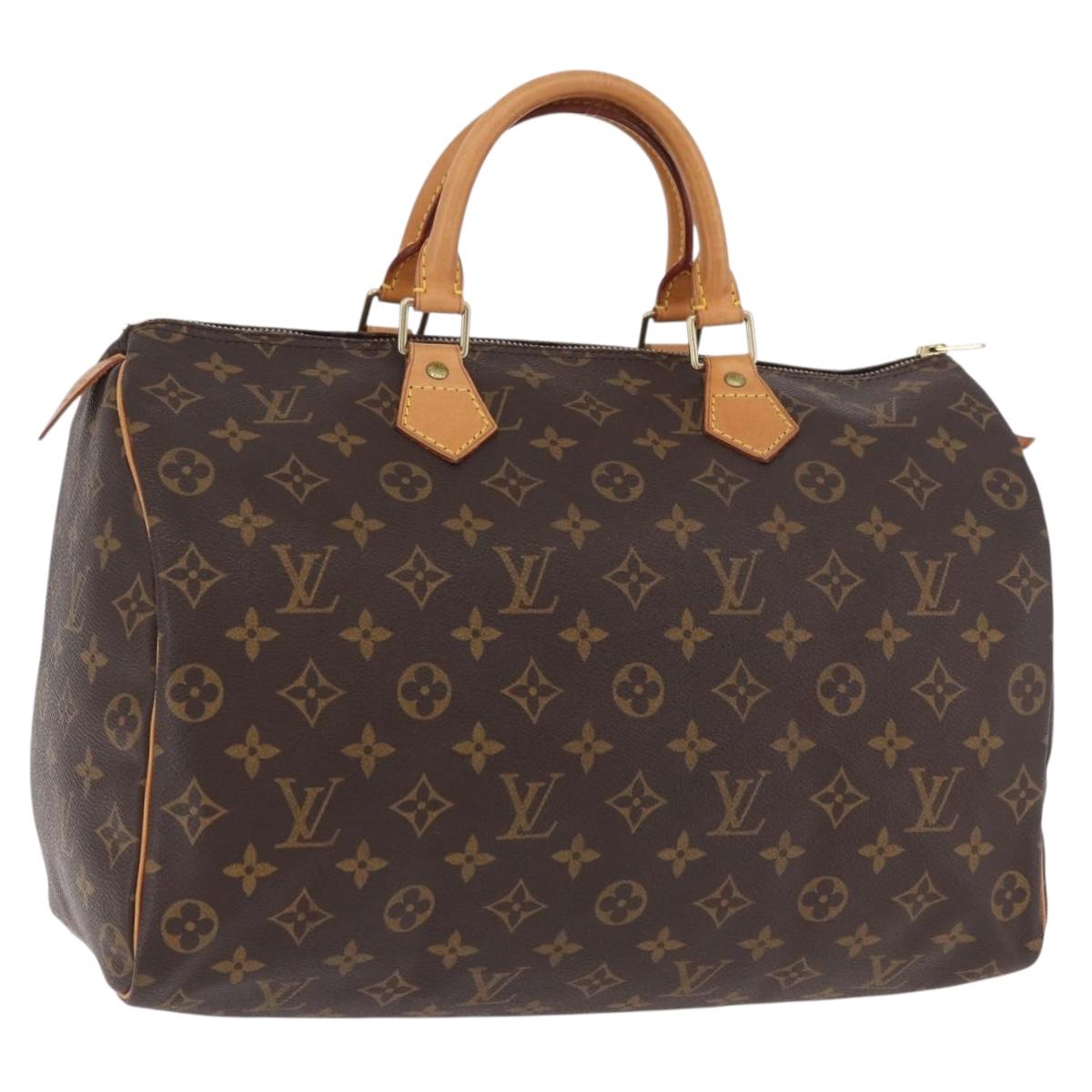 LOUIS VUITTON Monogram Speedy 35 Hand Bag M41524 LV Auth 187032A