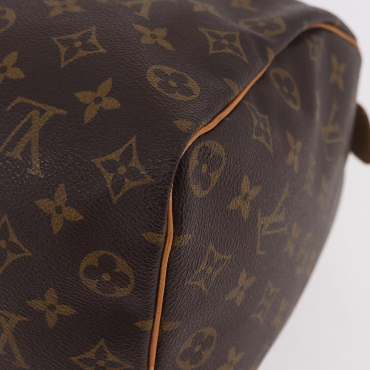 LOUIS VUITTON Monogram Speedy 35 Hand Bag M41524 LV Auth 187032A