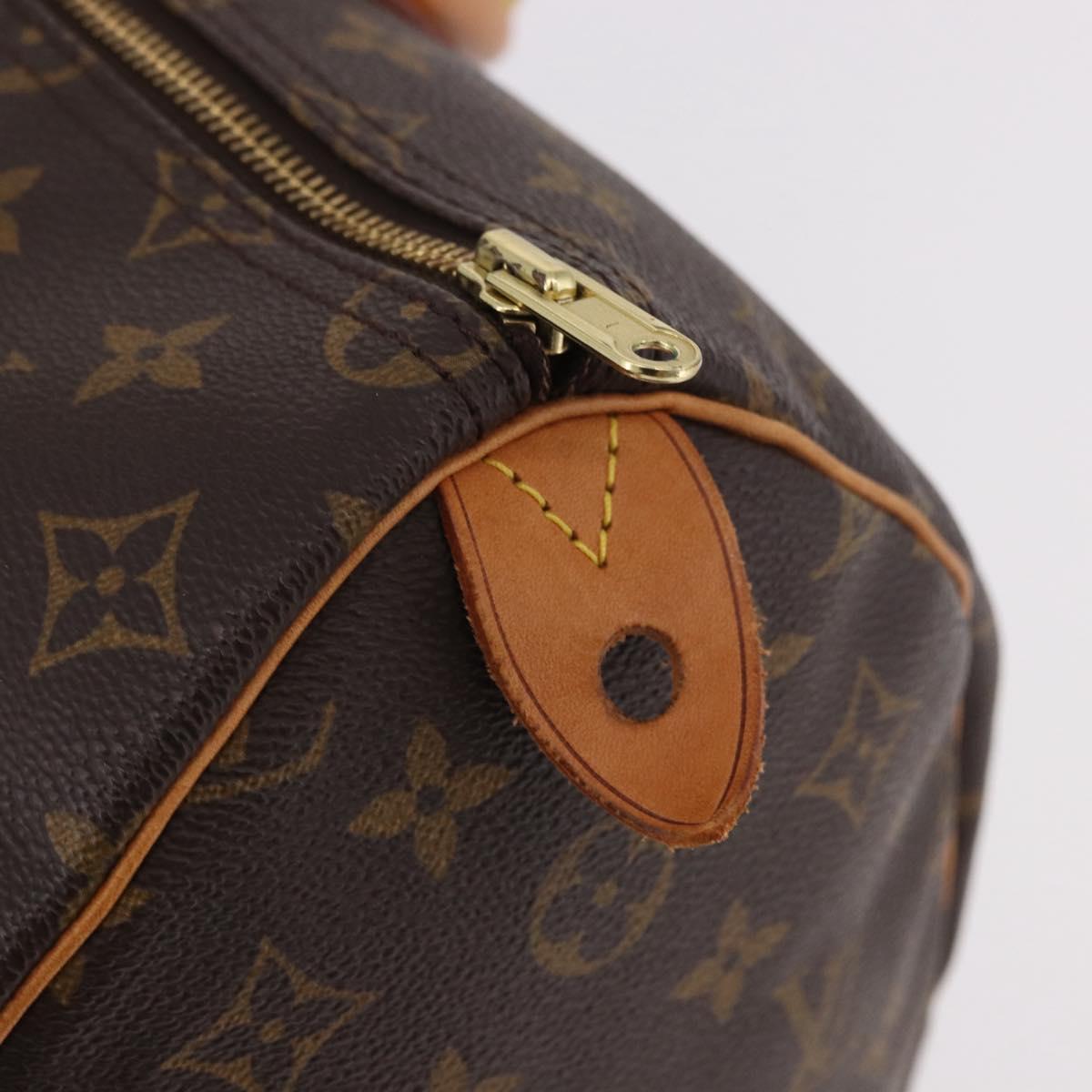 LOUIS VUITTON Monogram Speedy 35 Hand Bag M41524 LV Auth 187032A