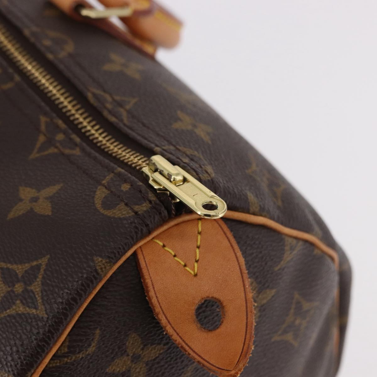 LOUIS VUITTON Monogram Speedy 35 Hand Bag M41524 LV Auth 187032A