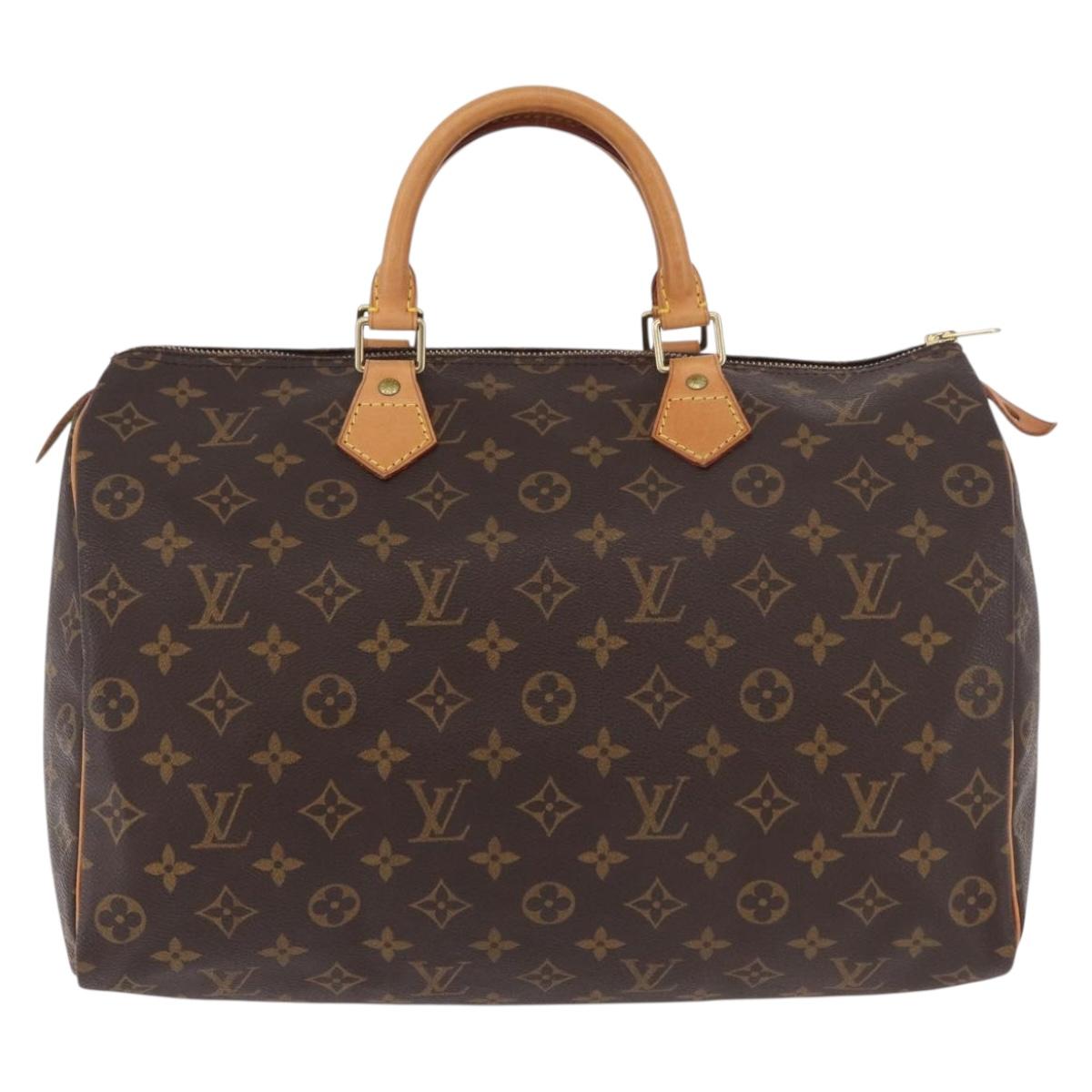 LOUIS VUITTON Monogram Speedy 35 Hand Bag M41524 LV Auth 187032A