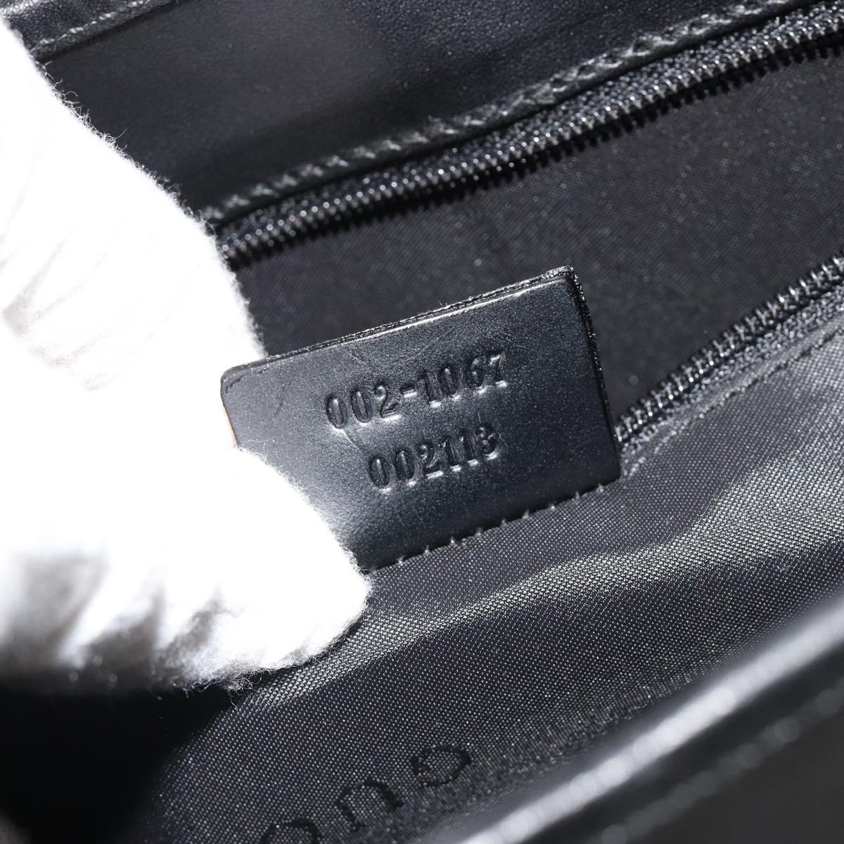 GUCCI Jackie Shoulder Bag Leather Black Silver 002 1067 Auth 187042SAV