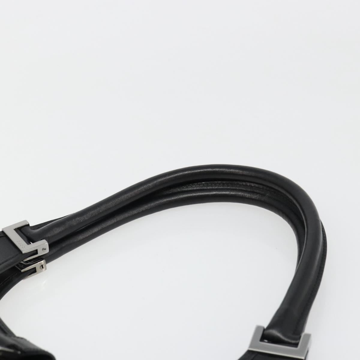GUCCI Jackie Shoulder Bag Leather Black Silver 002 1067 Auth 187042SAV