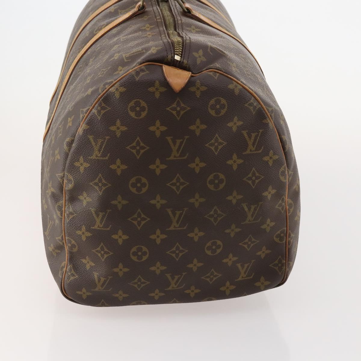 LOUIS VUITTON Monogram Keepall 55 Boston Bag M41424 LV Auth 187063