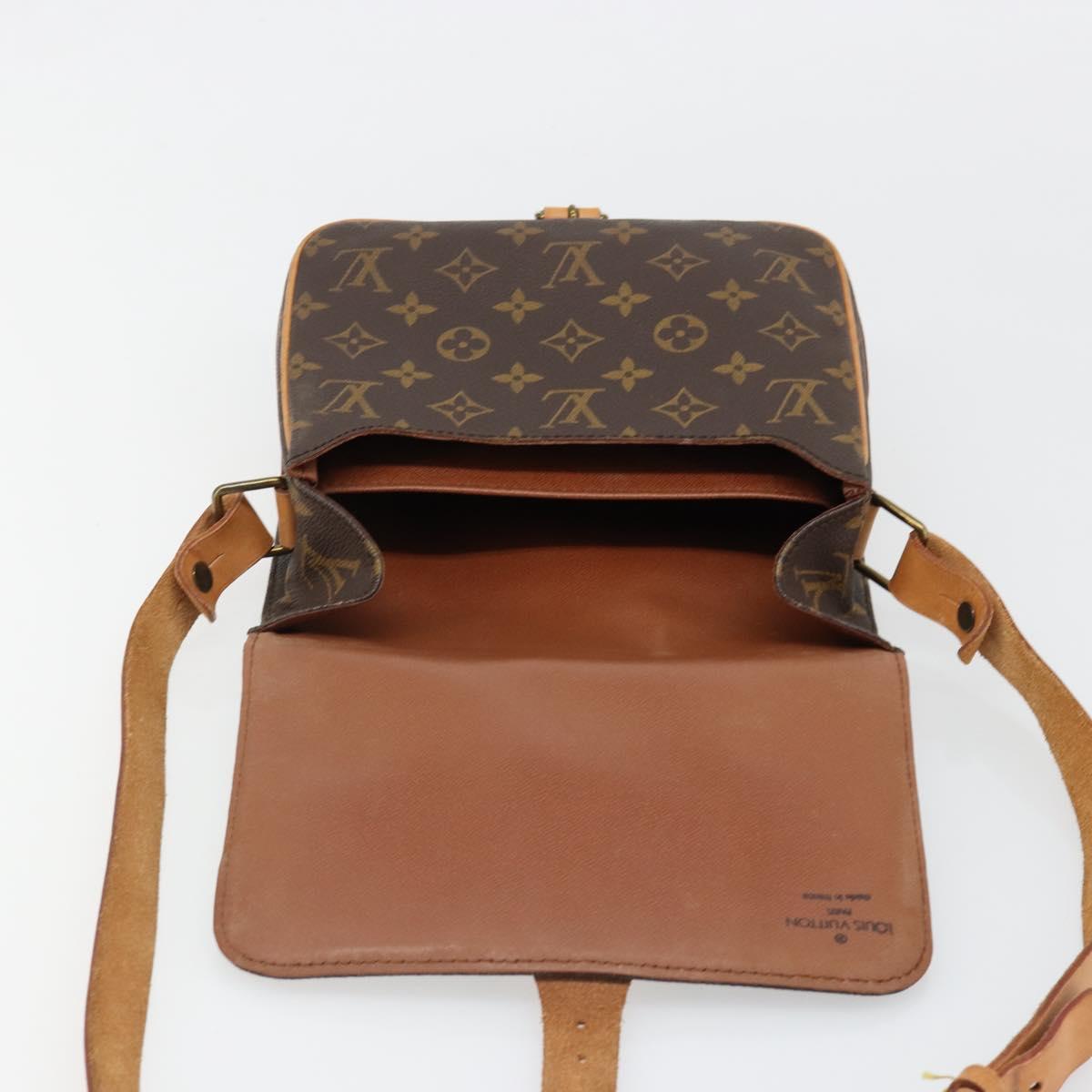 LOUIS VUITTON Monogram Cartouchiere MM Shoulder Bag M51253 LV Auth 187070A