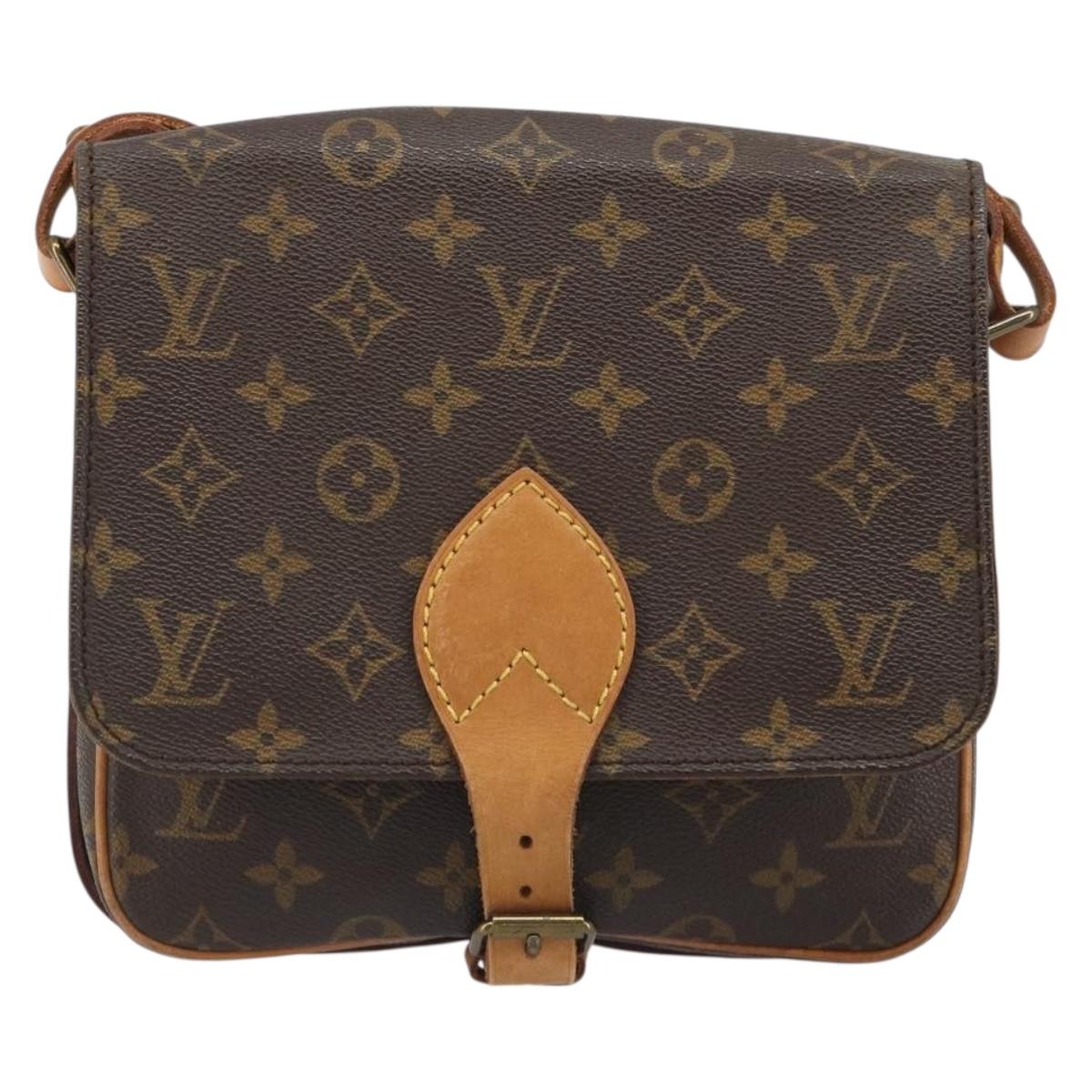 LOUIS VUITTON Monogram Cartouchiere MM Shoulder Bag M51253 LV Auth 187070A