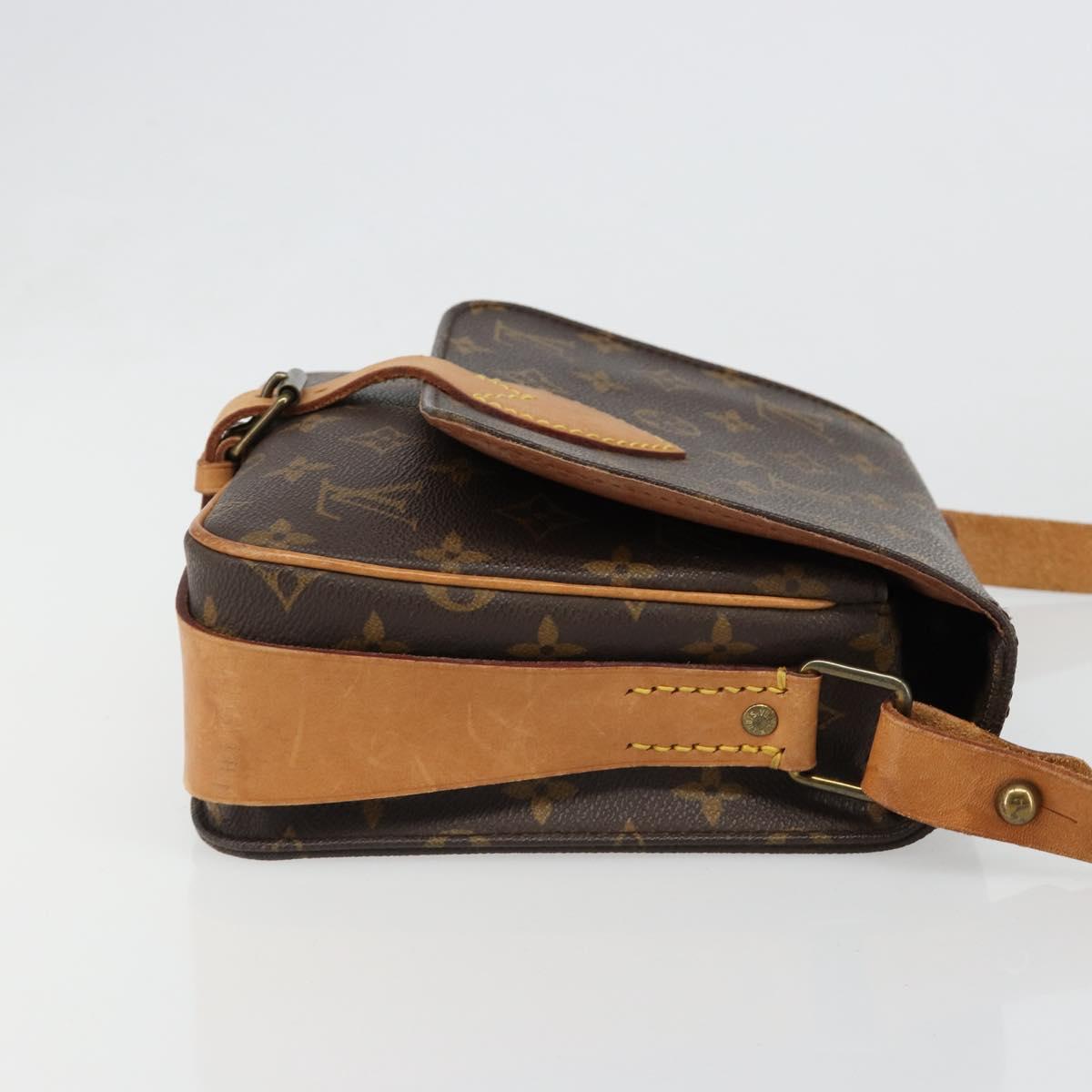 LOUIS VUITTON Monogram Cartouchiere MM Shoulder Bag M51253 LV Auth 187070A