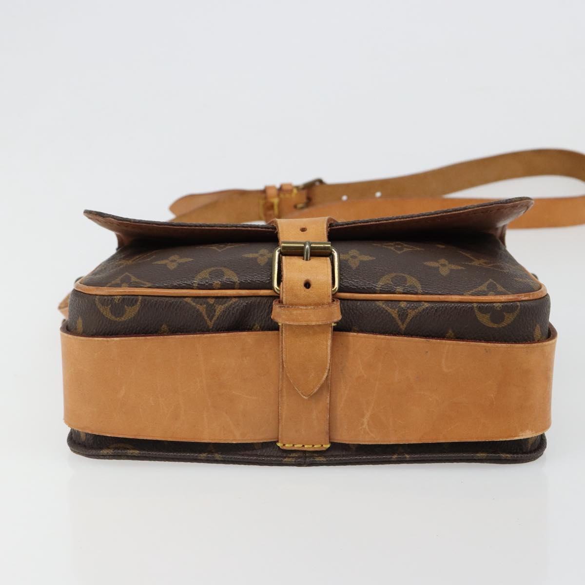 LOUIS VUITTON Monogram Cartouchiere MM Shoulder Bag M51253 LV Auth 187070A