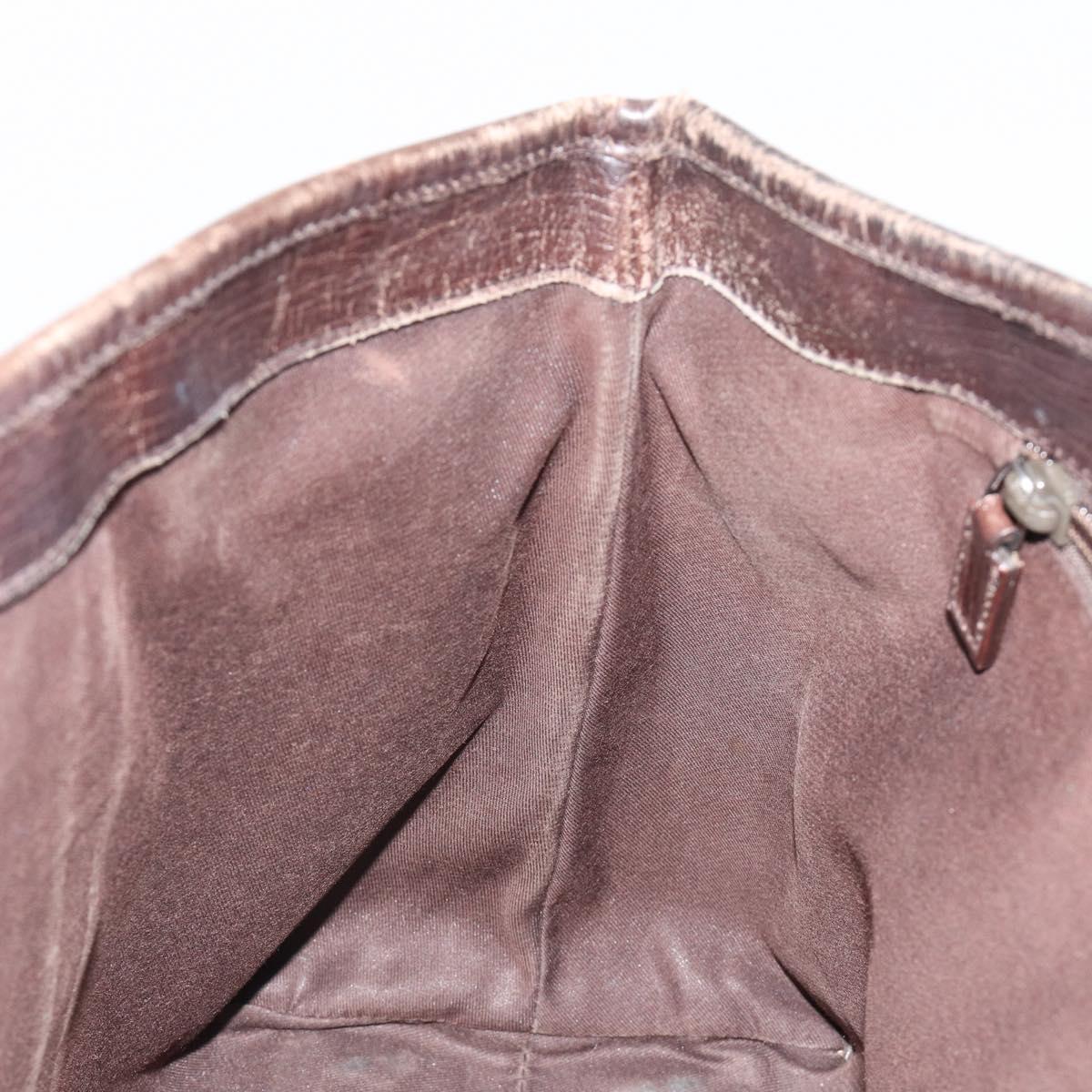 GUCCI GG Supreme Tote Bag PVC Beige Silver 114595 Auth 187099