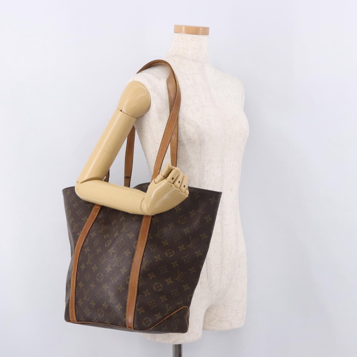 LOUIS VUITTON Monogram Sac Shopping Tote Bag M51108 LV Auth 187105