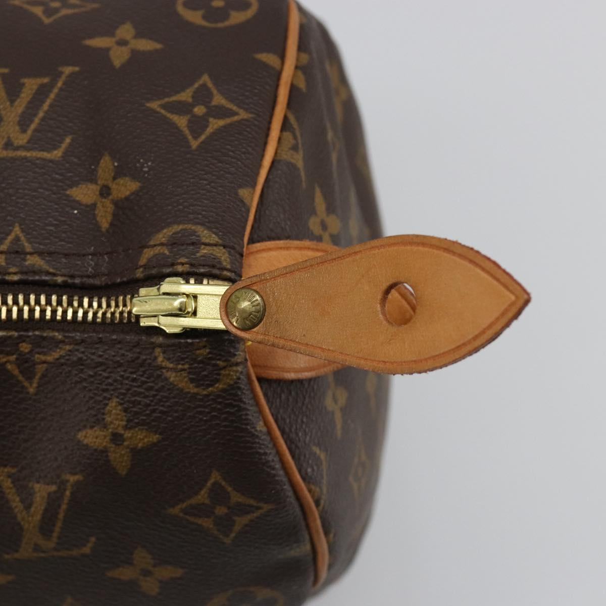 LOUIS VUITTON Monogram Speedy 35 Hand Bag M41524 LV Auth 187106SAV
