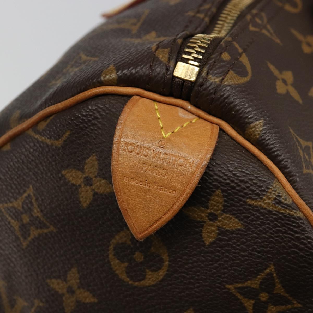 LOUIS VUITTON Monogram Speedy 35 Hand Bag M41524 LV Auth 187106SAV