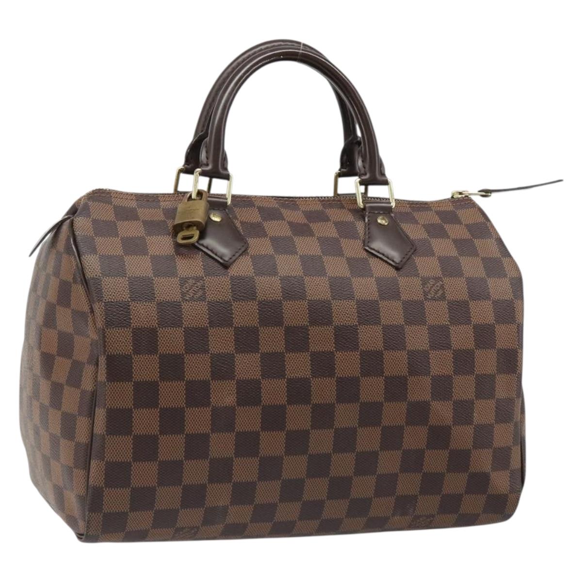 LOUIS VUITTON Damier Ebene Speedy 35 Hand Bag N41363 LV Auth 187109SAM
