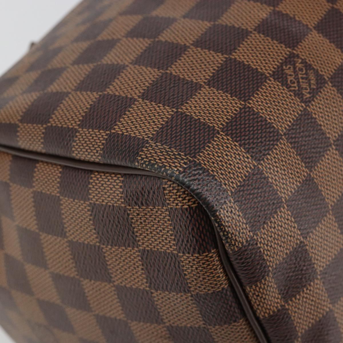 LOUIS VUITTON Damier Ebene Speedy 35 Hand Bag N41363 LV Auth 187109SAM