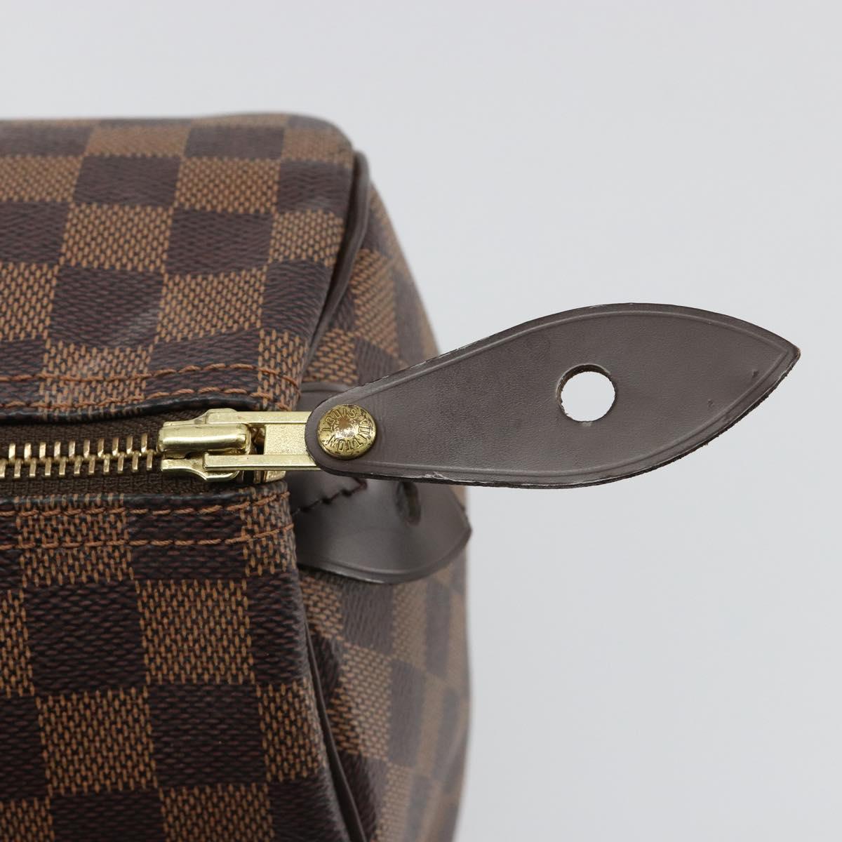LOUIS VUITTON Damier Ebene Speedy 35 Hand Bag N41363 LV Auth 187109SAM