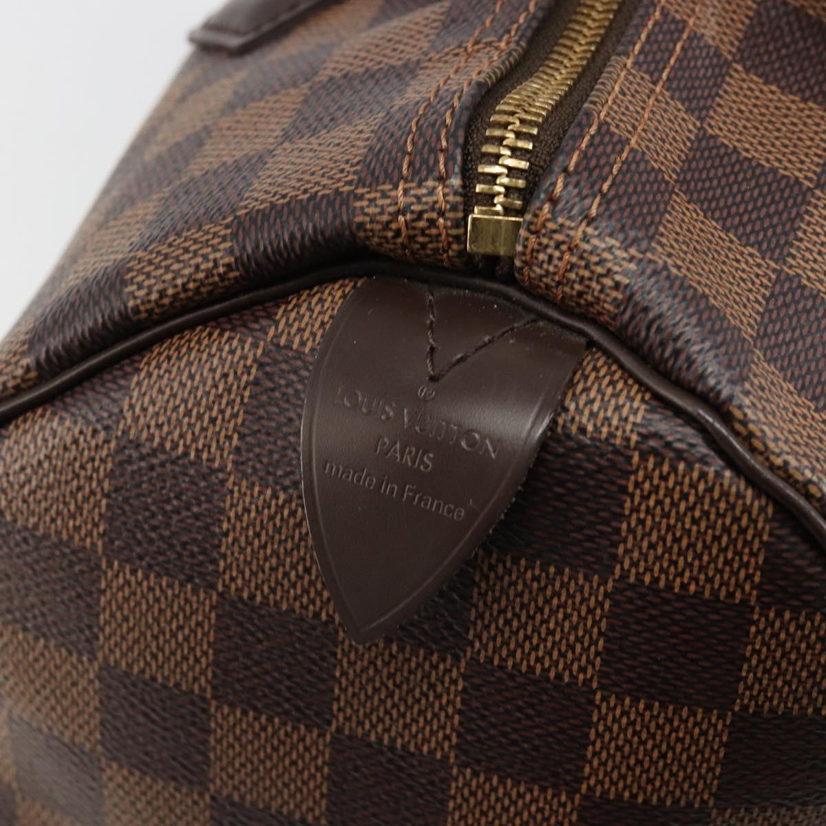 LOUIS VUITTON Damier Ebene Speedy 35 Hand Bag N41363 LV Auth 187109SAM