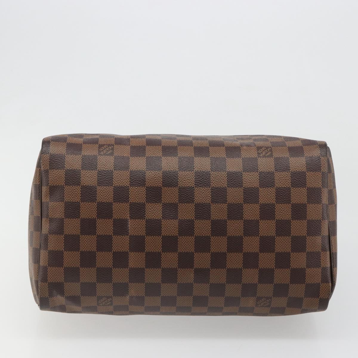 LOUIS VUITTON Damier Ebene Speedy 35 Hand Bag N41363 LV Auth 187109SAM