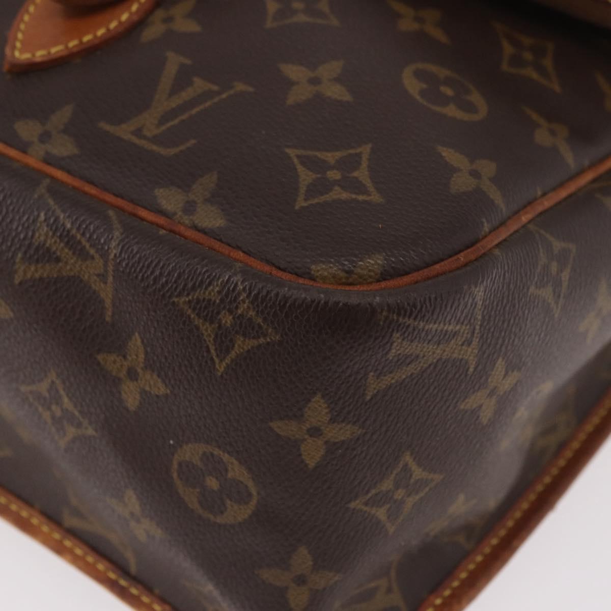 LOUIS VUITTON Monogram Gibeciere GM Shoulder Bag M42246 LV Auth 187115