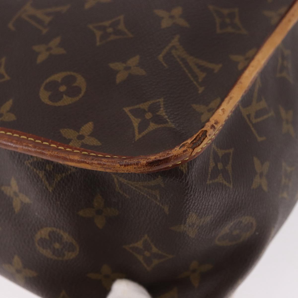 LOUIS VUITTON Monogram Gibeciere GM Shoulder Bag M42246 LV Auth 187115