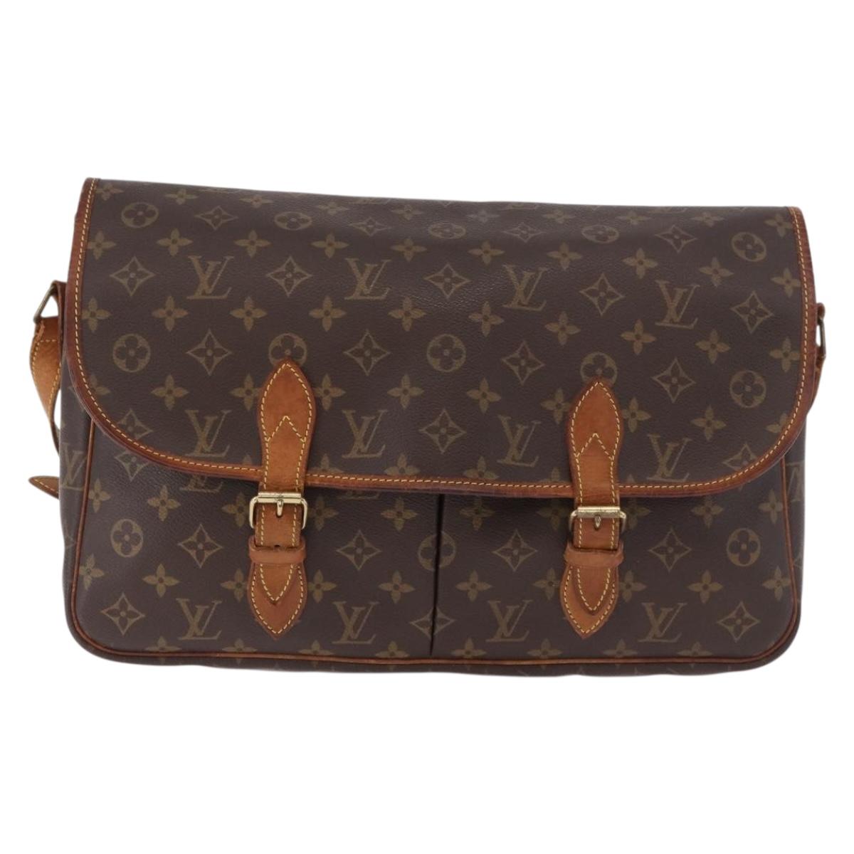 LOUIS VUITTON Monogram Gibeciere GM Shoulder Bag M42246 LV Auth 187115