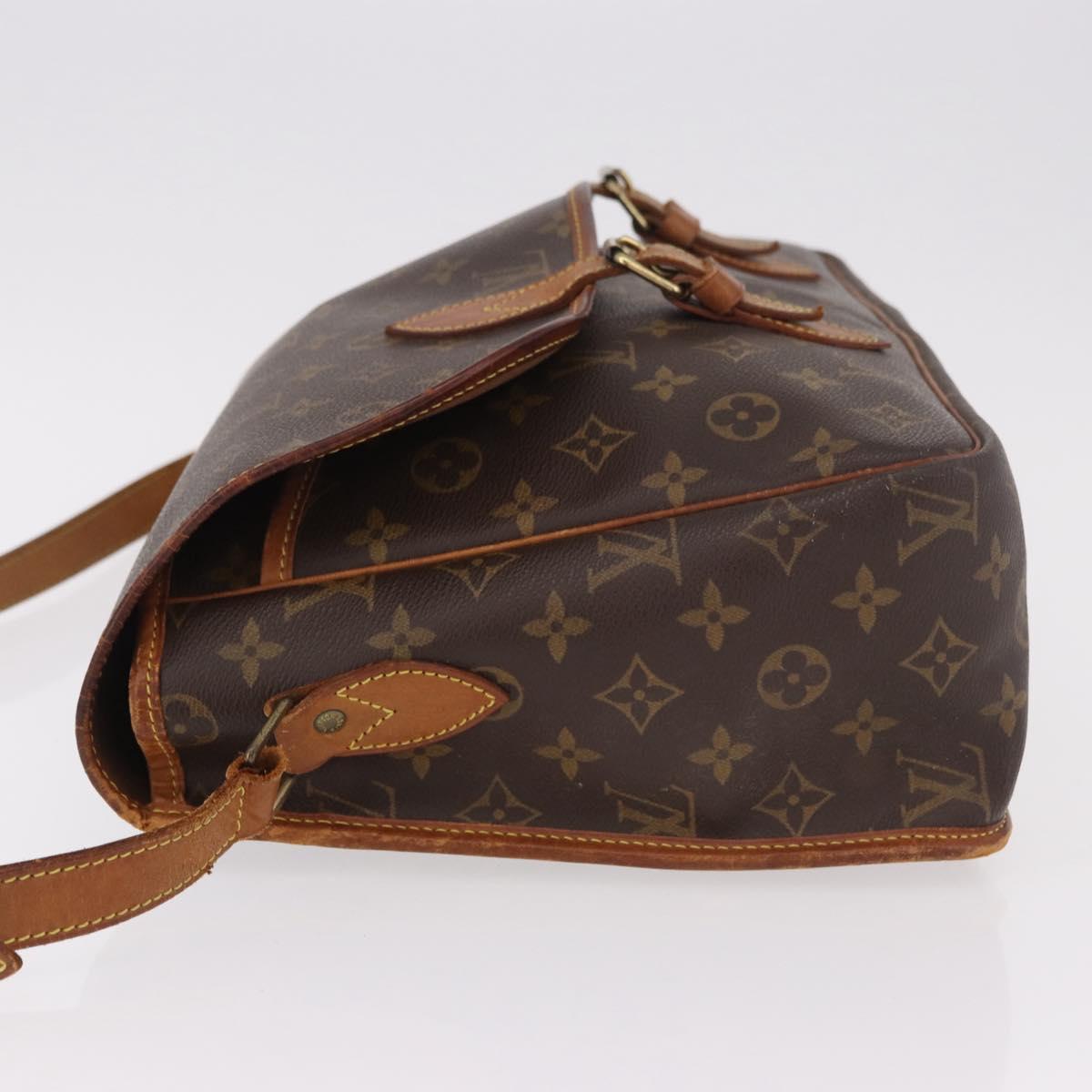 LOUIS VUITTON Monogram Gibeciere GM Shoulder Bag M42246 LV Auth 187115
