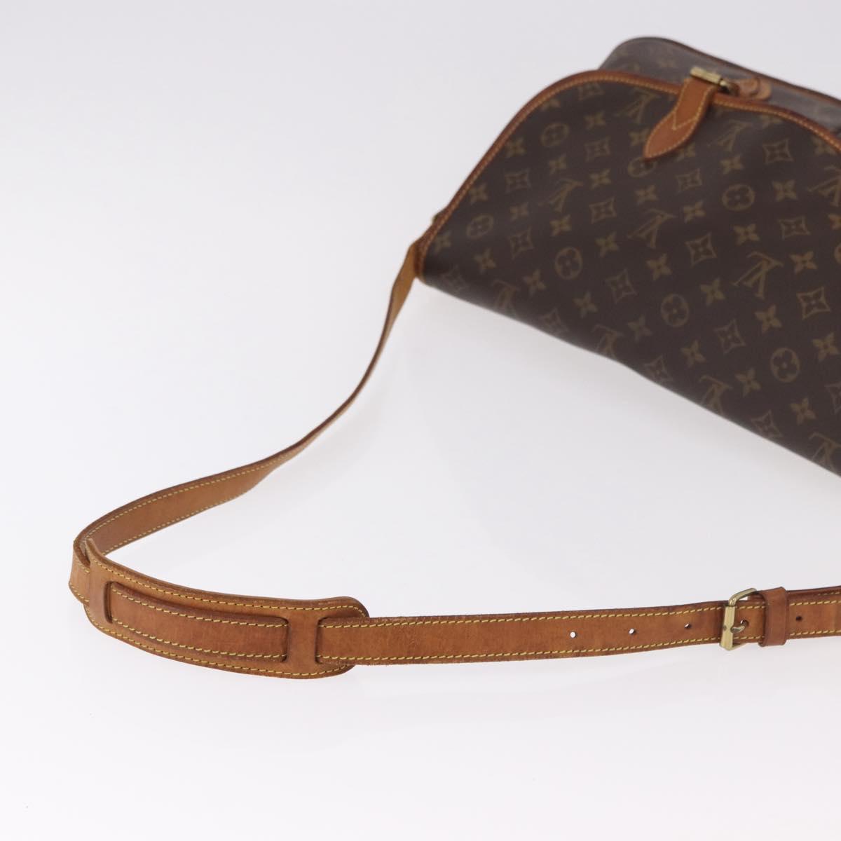 LOUIS VUITTON Monogram Gibeciere GM Shoulder Bag M42246 LV Auth 187115