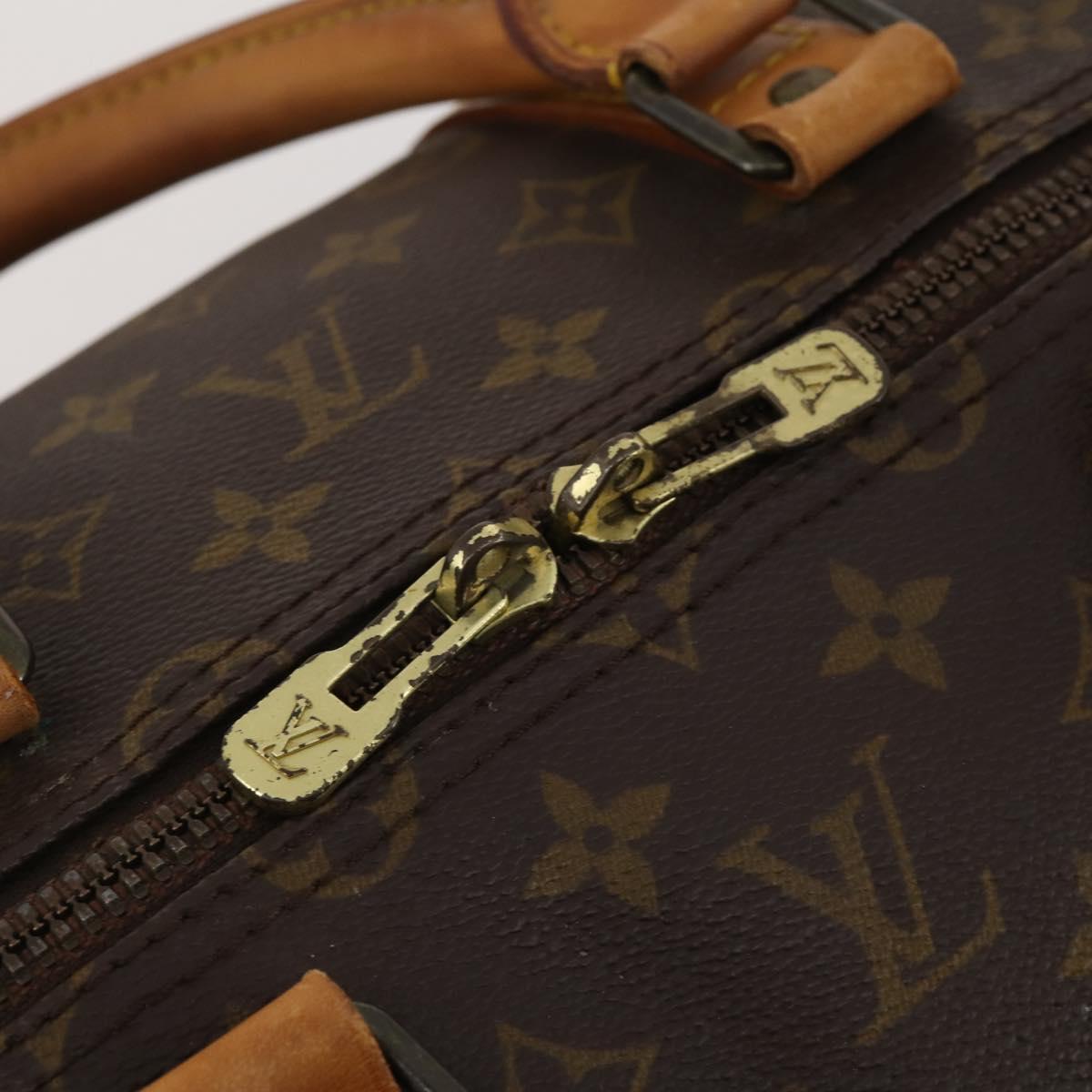 LOUIS VUITTON Monogram Keepall 55 Boston Bag M41424 LV Auth 187125