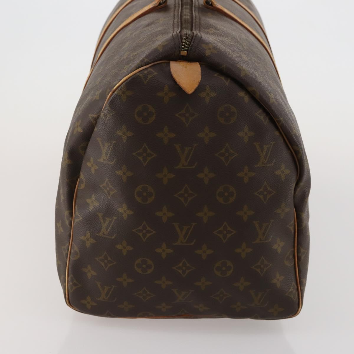 LOUIS VUITTON Monogram Keepall 55 Boston Bag M41424 LV Auth 187125
