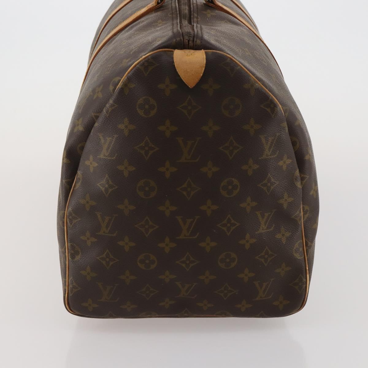 LOUIS VUITTON Monogram Keepall 55 Boston Bag M41424 LV Auth 187125