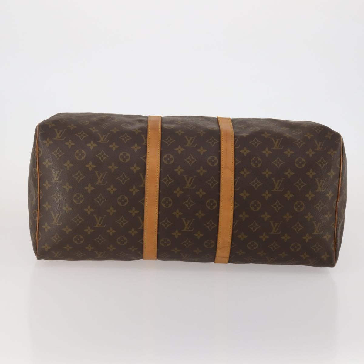 LOUIS VUITTON Monogram Keepall 55 Boston Bag M41424 LV Auth 187125