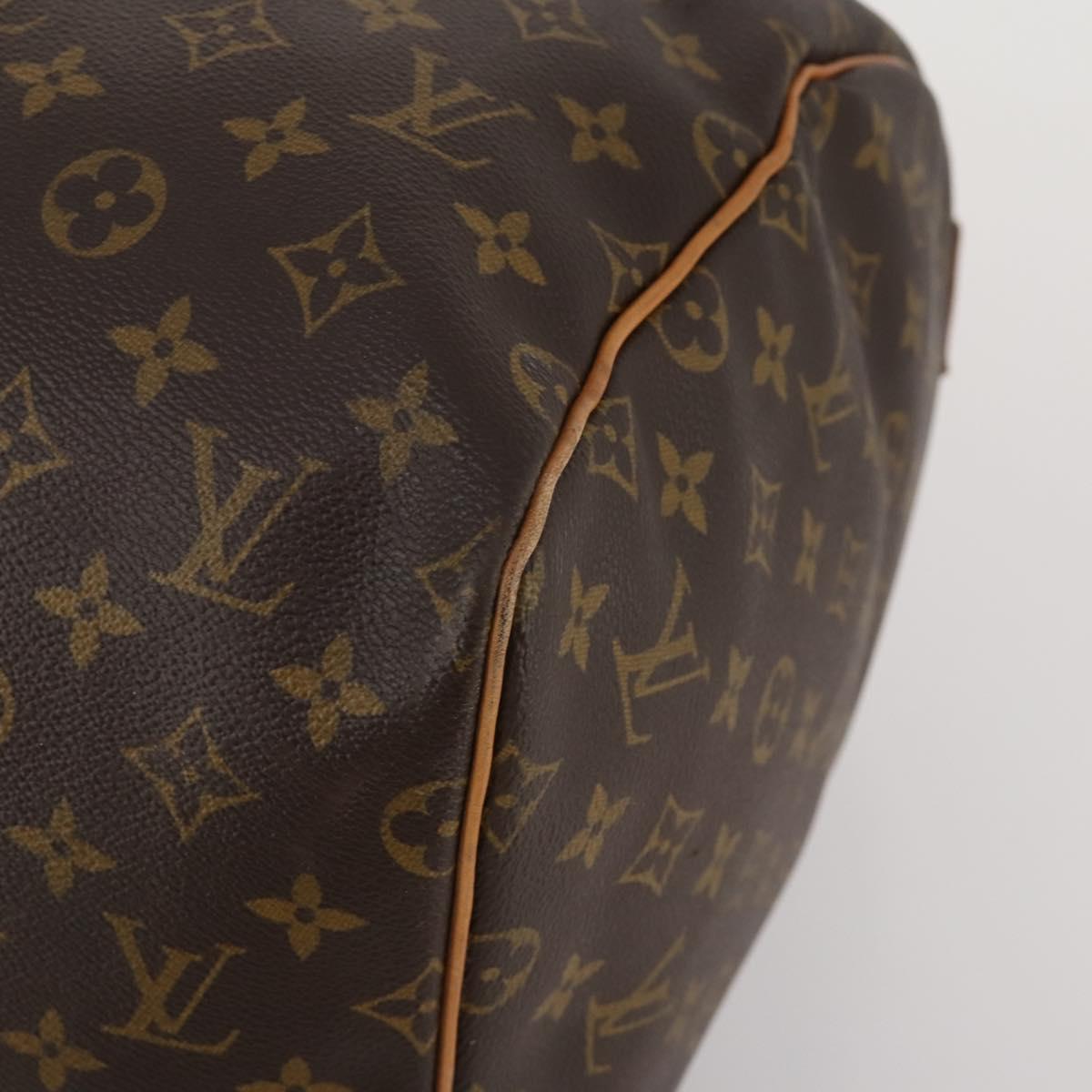 LOUIS VUITTON Monogram Keepall 55 Boston Bag M41424 LV Auth 187130V