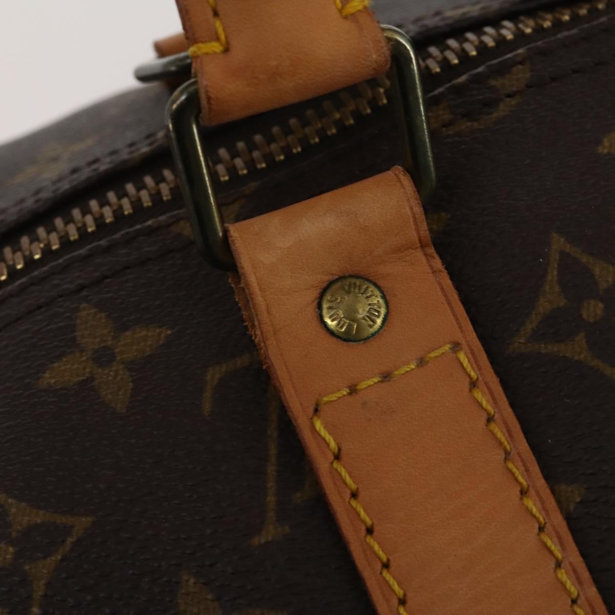 LOUIS VUITTON Monogram Keepall 55 Boston Bag M41424 LV Auth 187130V