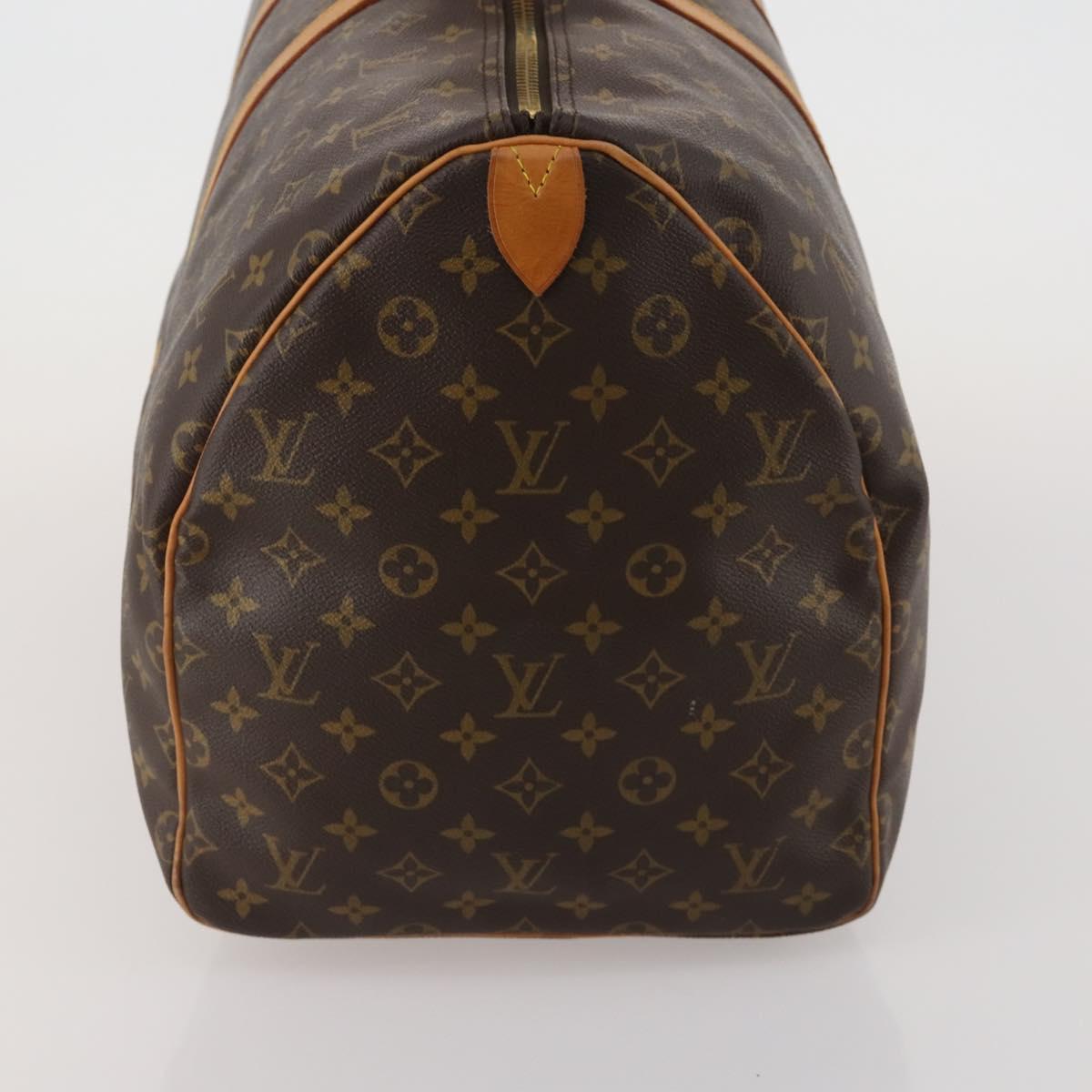 LOUIS VUITTON Monogram Keepall 55 Boston Bag M41424 LV Auth 187130V
