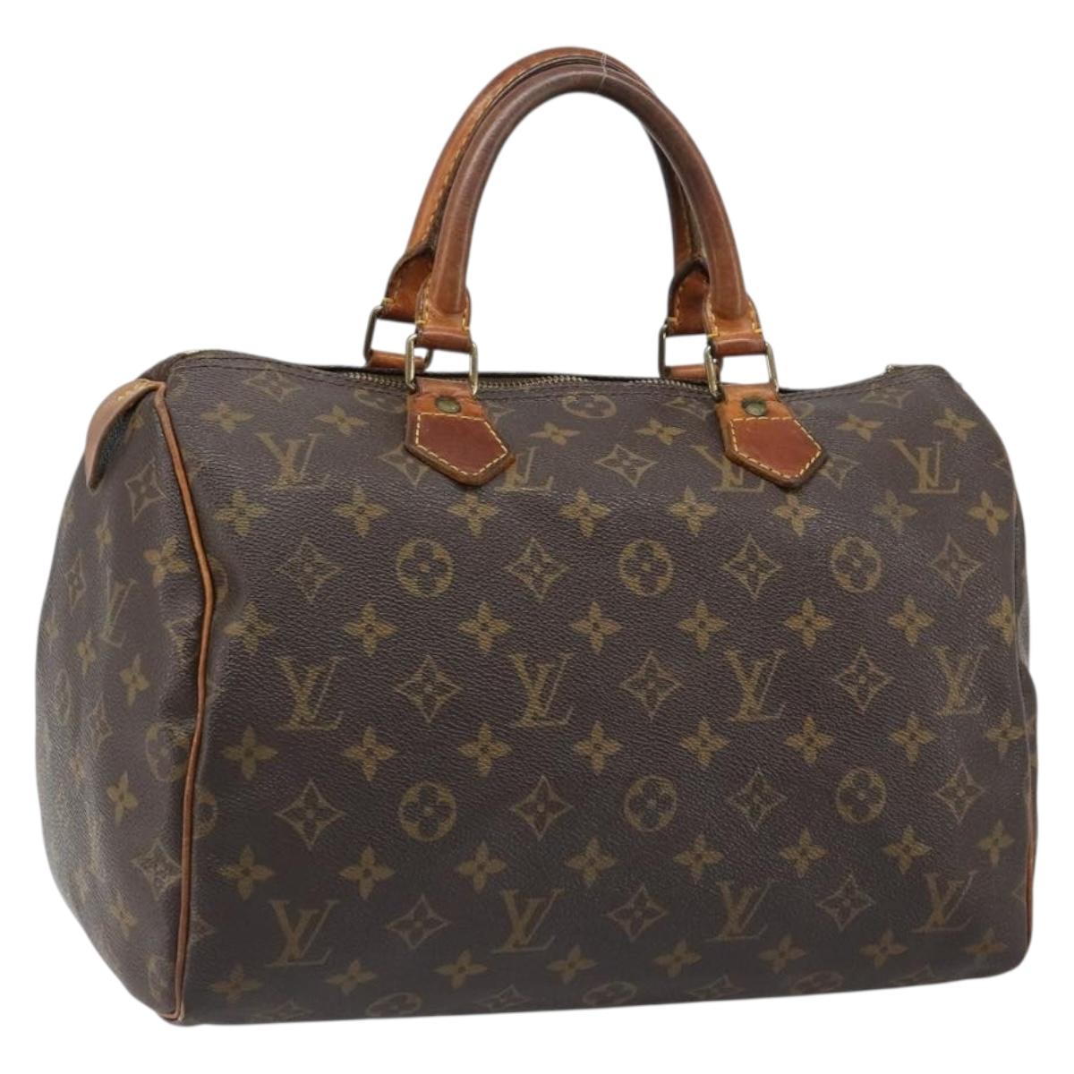 LOUIS VUITTON Monogram Speedy 30 Hand Bag M41526 LV Auth 187133