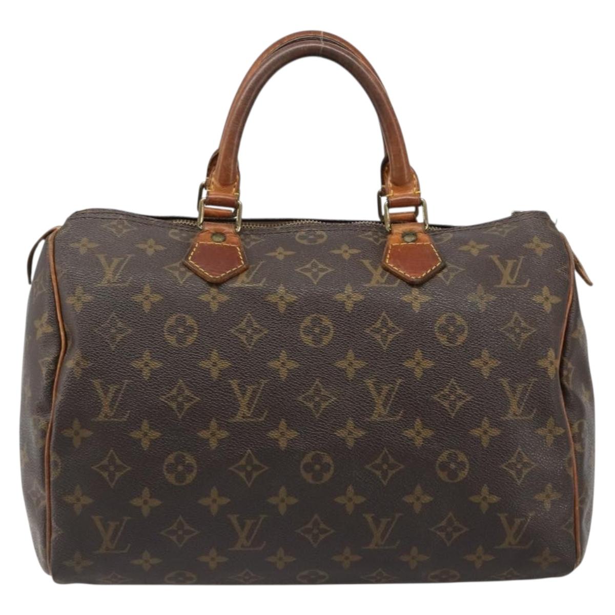 LOUIS VUITTON Monogram Speedy 30 Hand Bag M41526 LV Auth 187133