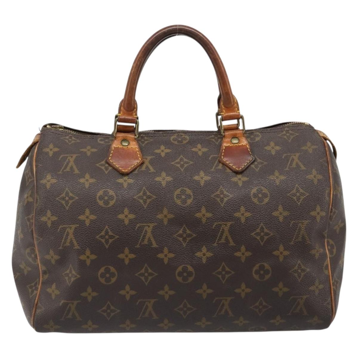 LOUIS VUITTON Monogram Speedy 30 Hand Bag M41526 LV Auth 187133