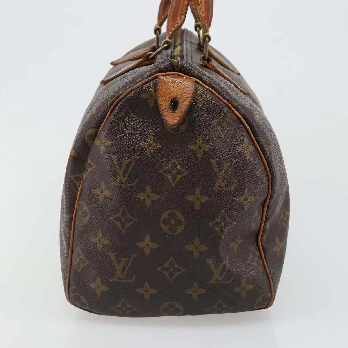 LOUIS VUITTON Monogram Speedy 30 Hand Bag M41526 LV Auth 187133