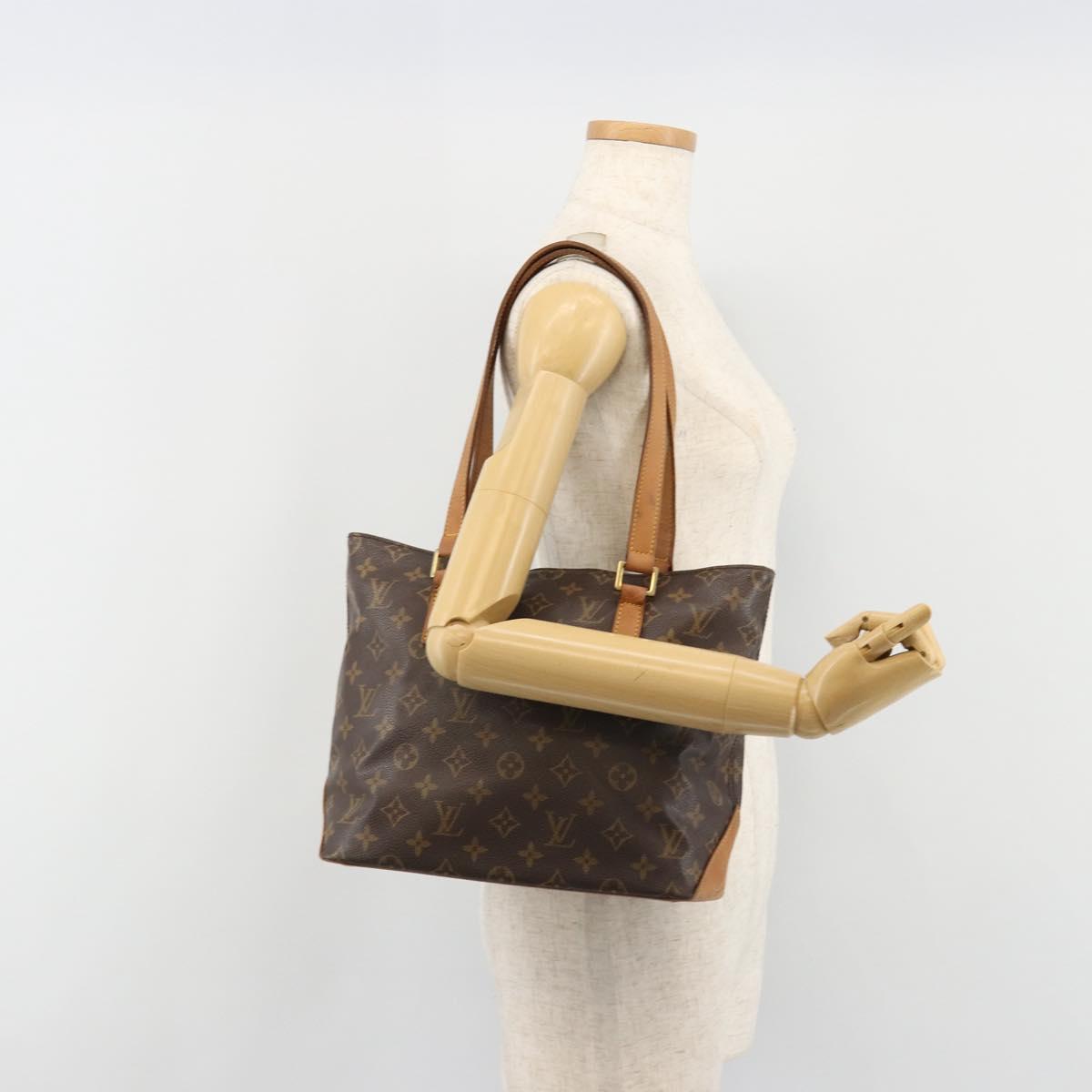 LOUIS VUITTON Monogram Cabas Piano Tote Bag M51148 LV Auth 187134A