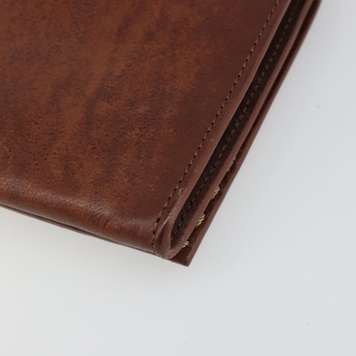 CELINE Shoulder Bag Leather Brown Auth 187143
