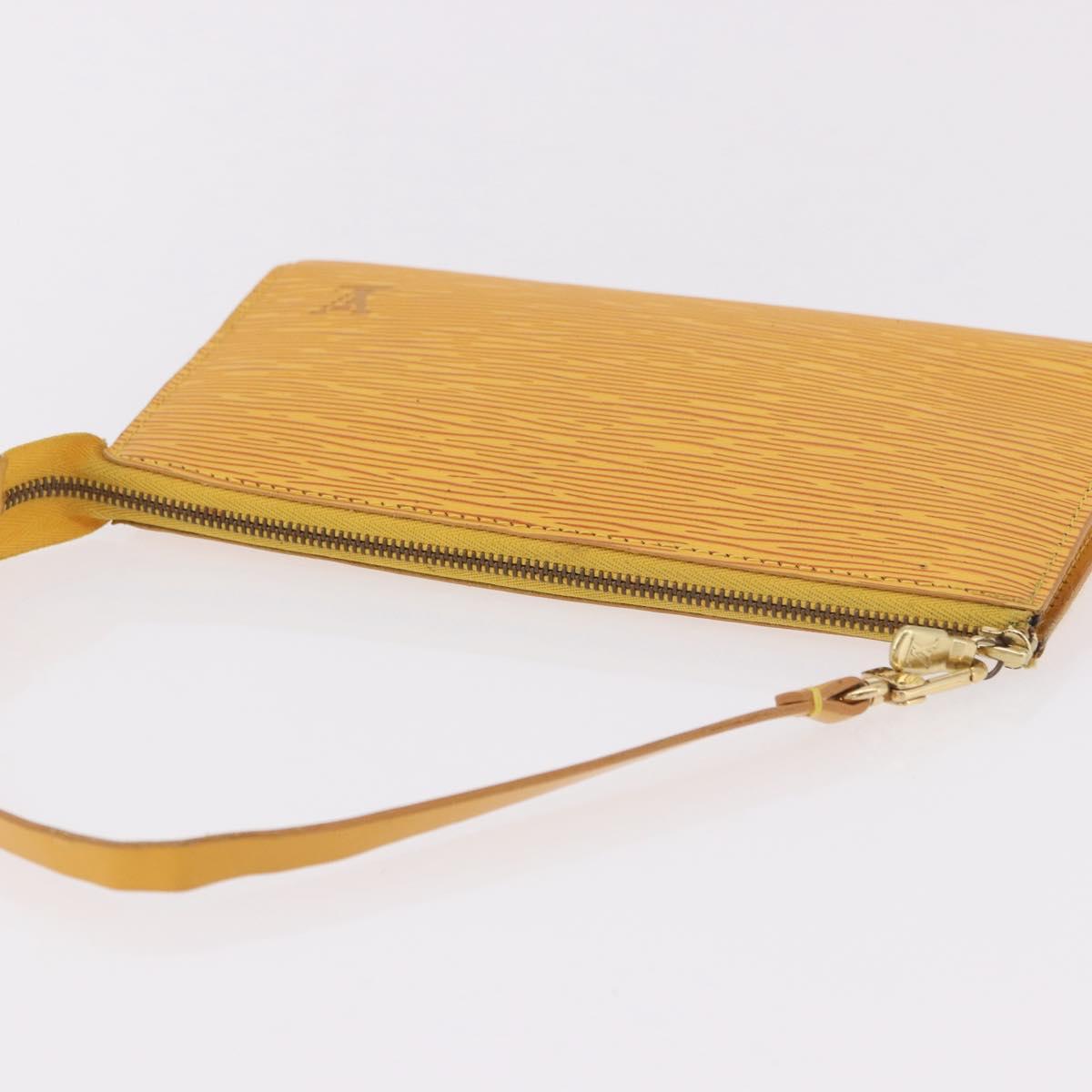 LOUIS VUITTON Epi Pochette Accessoires Pouch Yellow M52949 LV Auth 187147