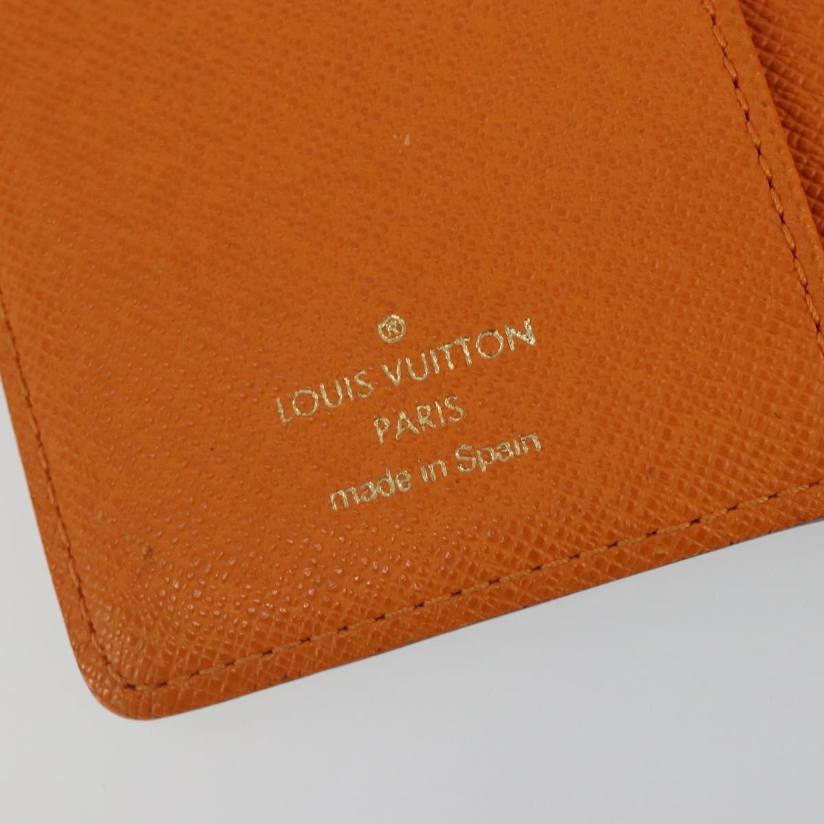 LOUIS VUITTON Monogram Agenda Koala PM Planner Cover Orange R21015 Auth 187153A